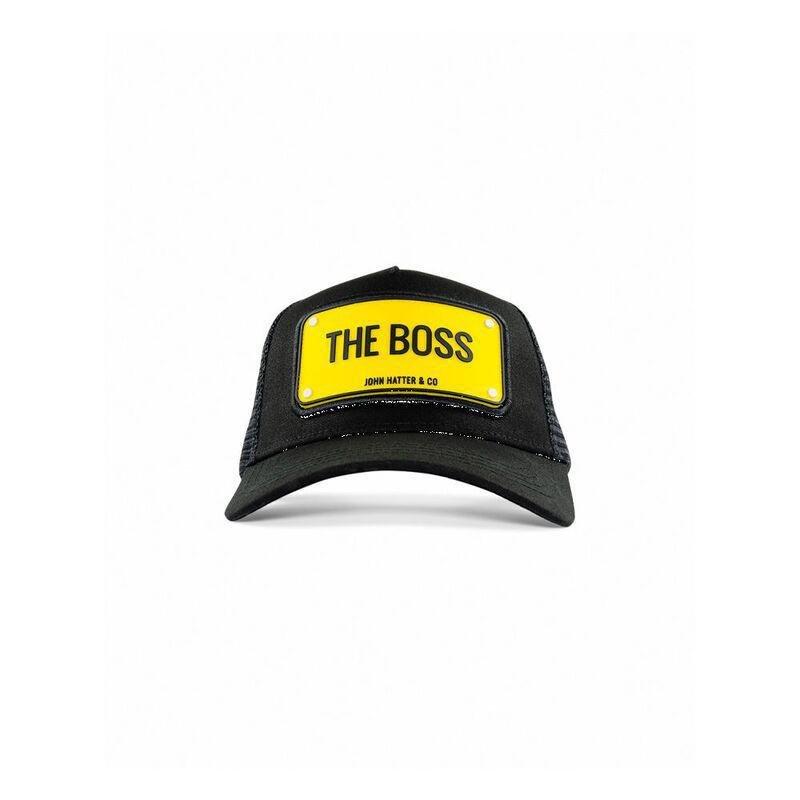 John Hatter The Boss Rubber Patch Cap Unisex Cap Black, , large image number 4