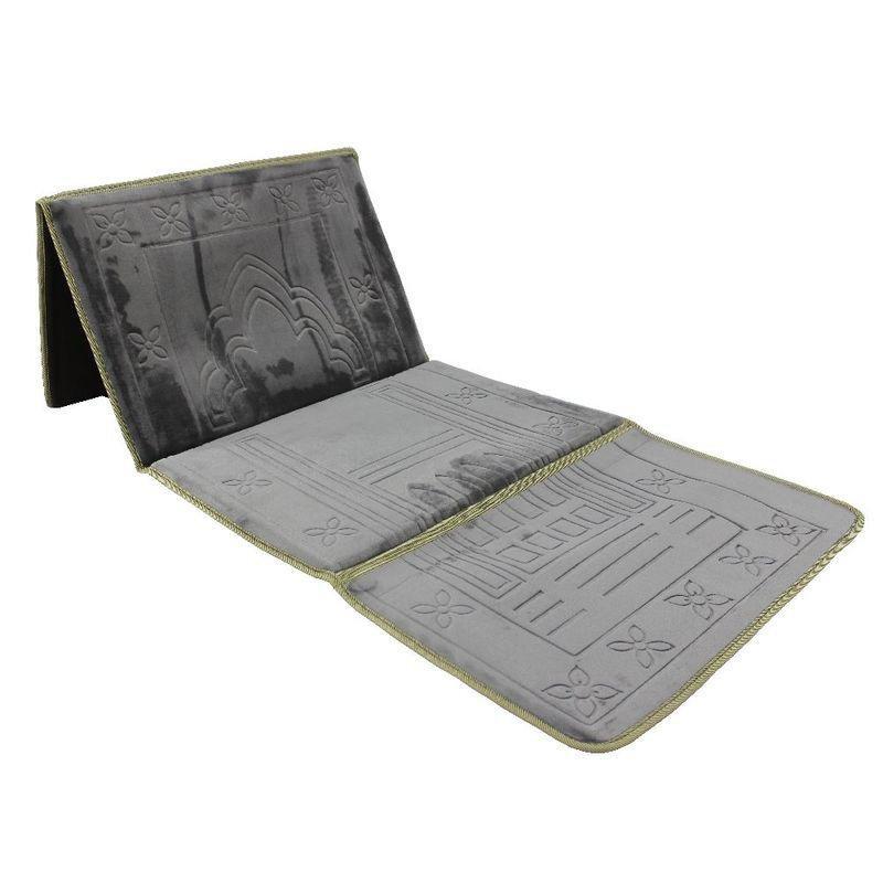 Sundus Most Useful Foldable Prayer Mat Light Grey, , large image number 0