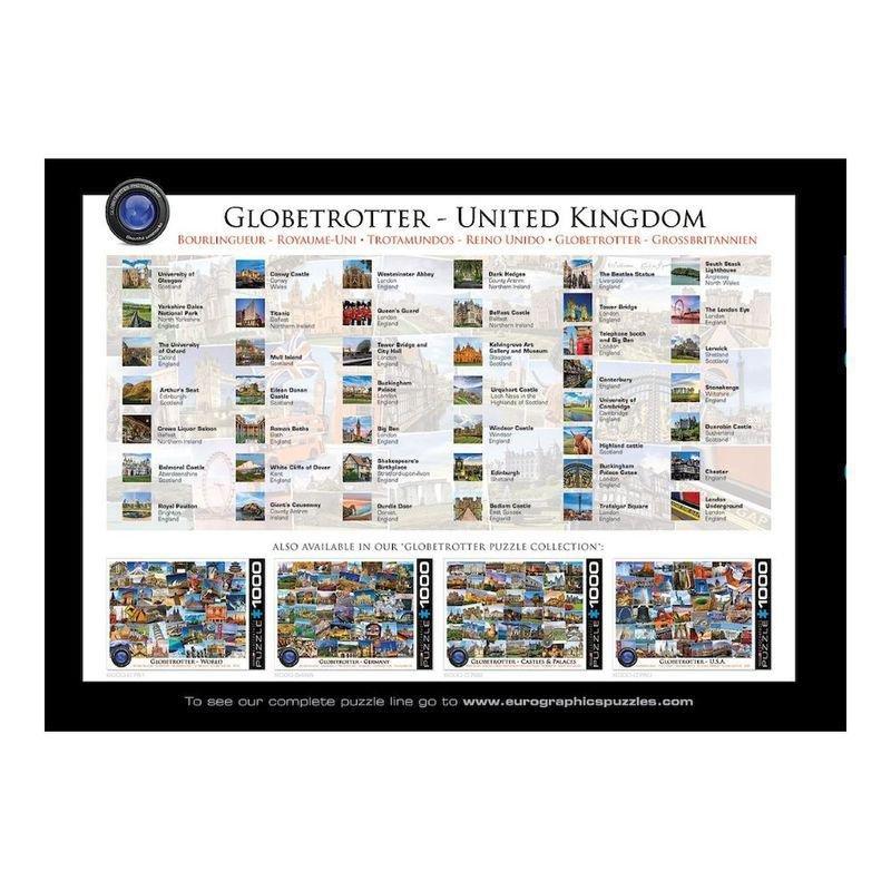Eurographics Globetrotter United Kingdom Jigsaw Puzzle 1000 Pcs, , large image number 2