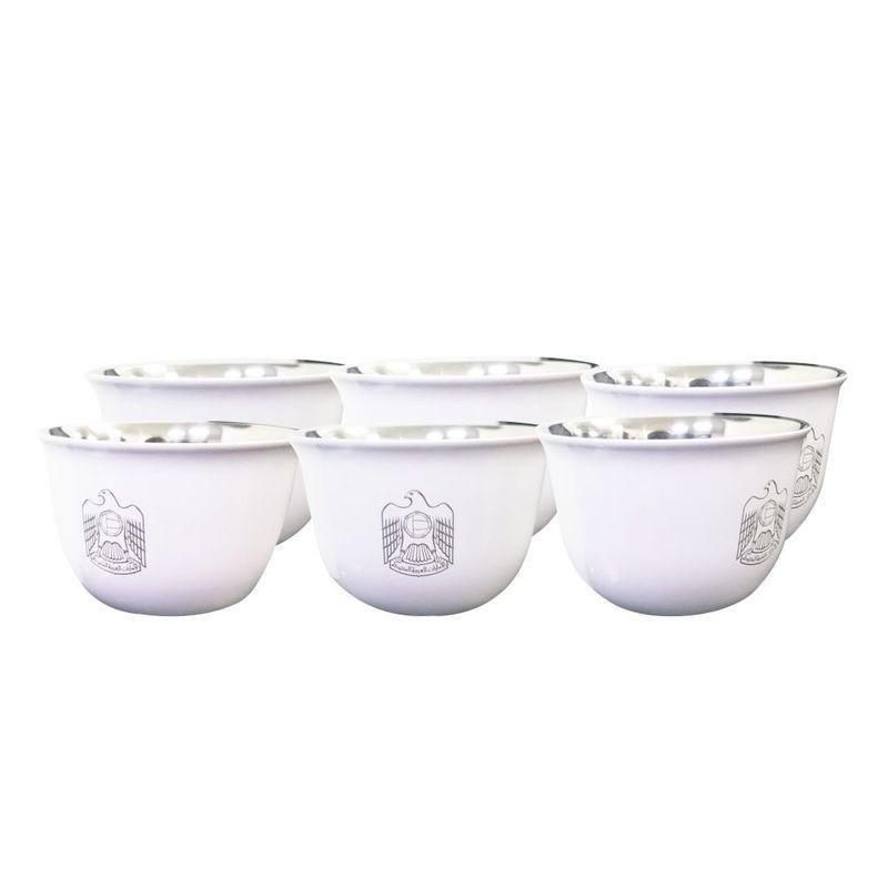 Rovatti Pola Arabica Stainless Steel Cup UAE White 80ml, , large image number 0