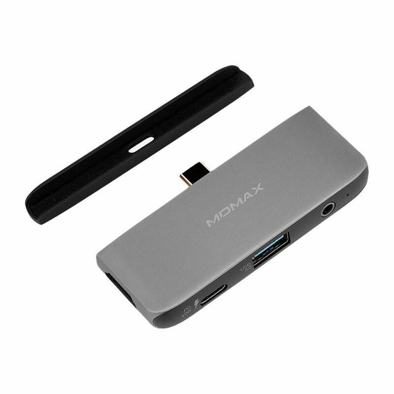 Momax Onelink 4-In-1 USB-C Hub Space Grey, , large image number 0