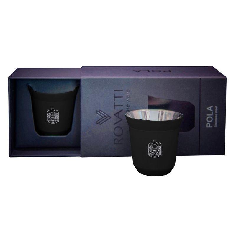 Rovatti Pola UAE Stainless Steel Cup Black 85ml, , large image number 0