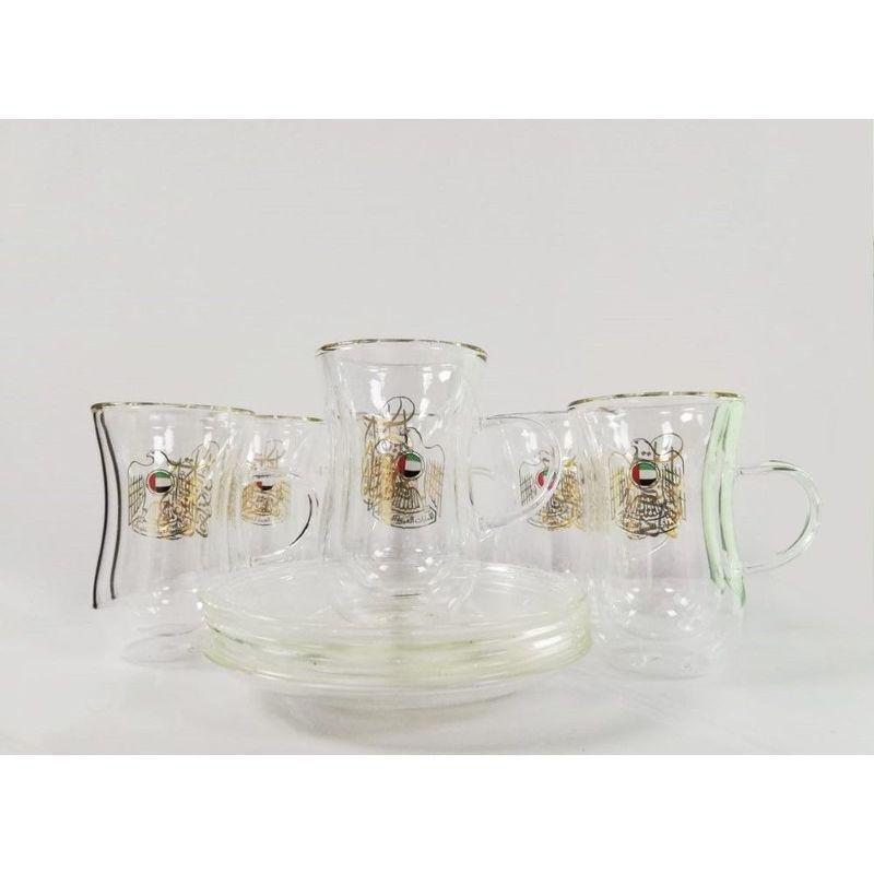 Rovatti UAE Nevoso Tea Cups & Saucers (Set of 5), , large image number 0