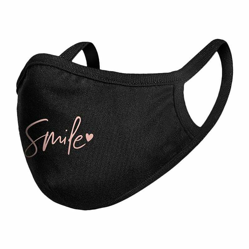 Mister Tee Youth Smile Face Mask Black Onesize, , large image number 0