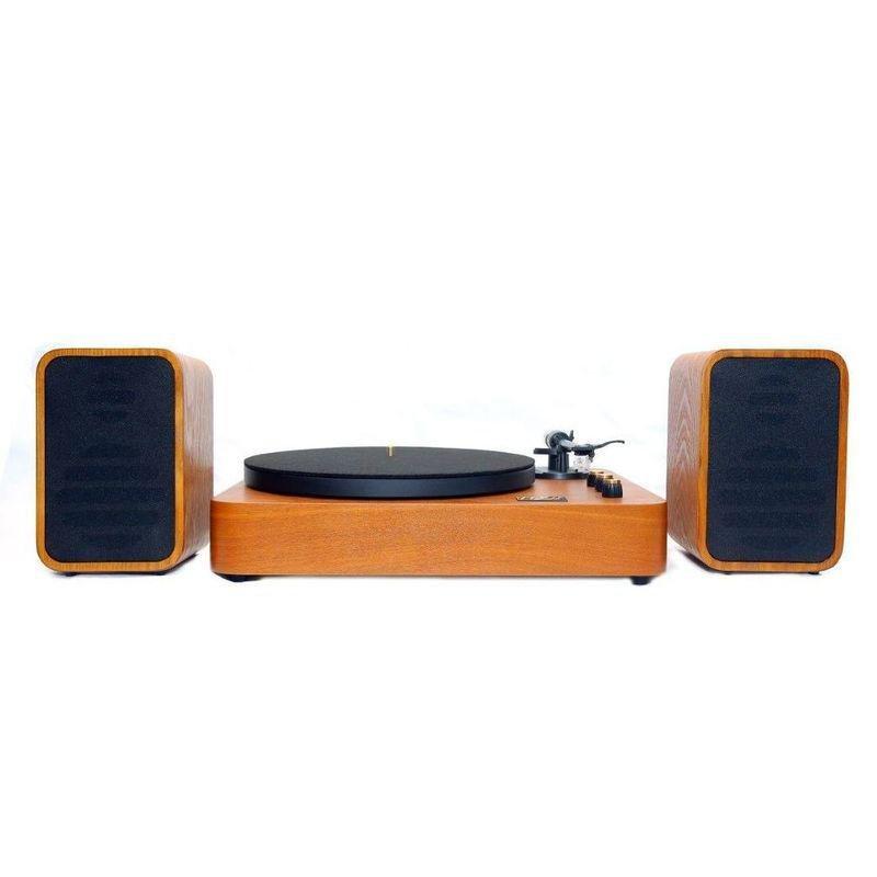 MJI MM2012 Turntable with Speakers - Natural Finish, , large image number 0