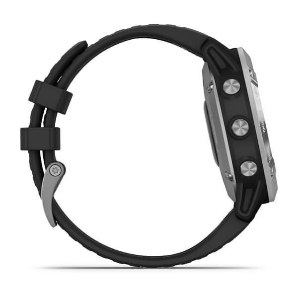 Garmin Fenix 6 Solar 47mm Silver with Black Band, , large image number 2