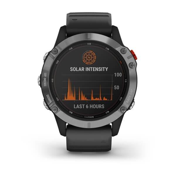 Garmin Fenix 6 Solar 47mm Silver with Black Band, , large image number 3