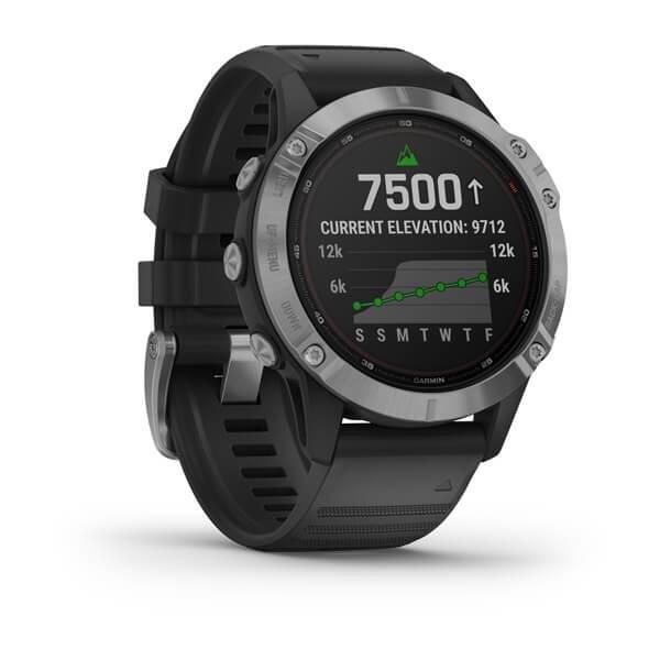 Garmin Fenix 6 Solar 47mm Silver with Black Band, , large image number 4