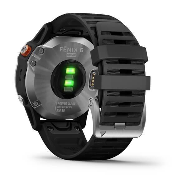 Garmin Fenix 6 Solar 47mm Silver with Black Band, , large image number 5