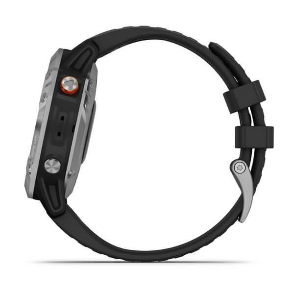 Garmin Fenix 6 Solar 47mm Silver with Black Band, , large image number 6