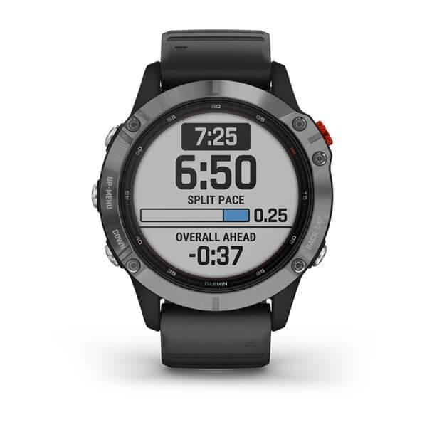 Garmin Fenix 6 Solar 47mm Silver with Black Band, , large image number 8