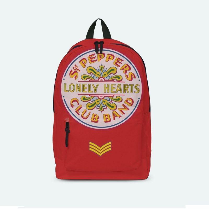 Beatles Lonley Hearts Red Classic Rucksack, , large image number 0
