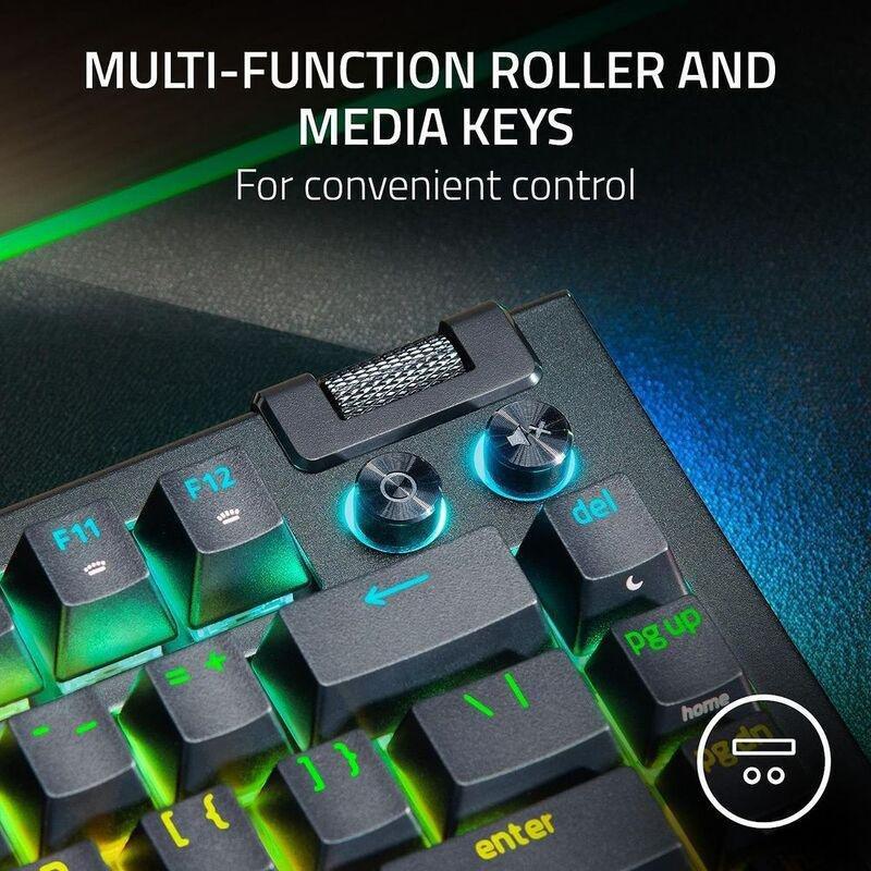 Razer BlackWidow V4 75% Hot-Swappable Mechanical Gaming Keyboard - Black (US English), , large image number 8