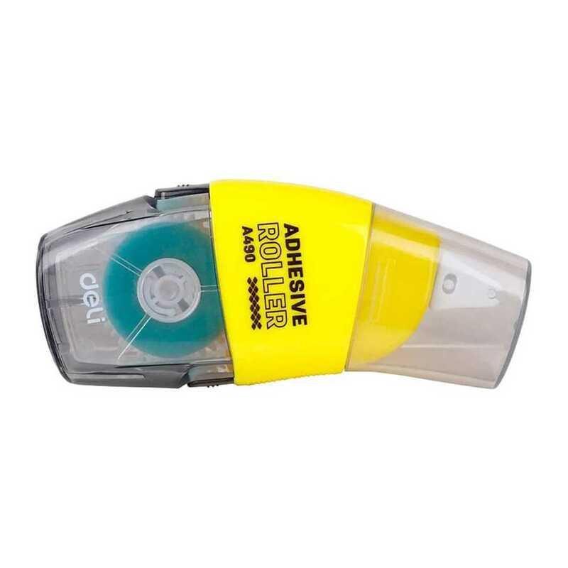 Deli Adhesive Roller 8Mx6 mm Black, , large image number 0