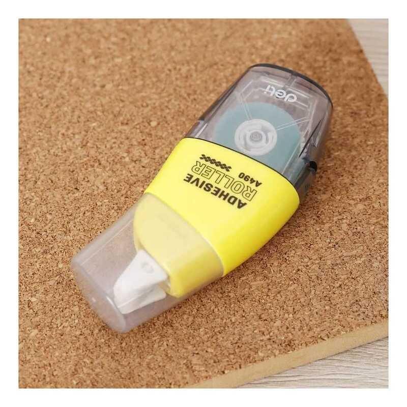 Deli Adhesive Roller 8Mx6 mm Black, , large image number 1
