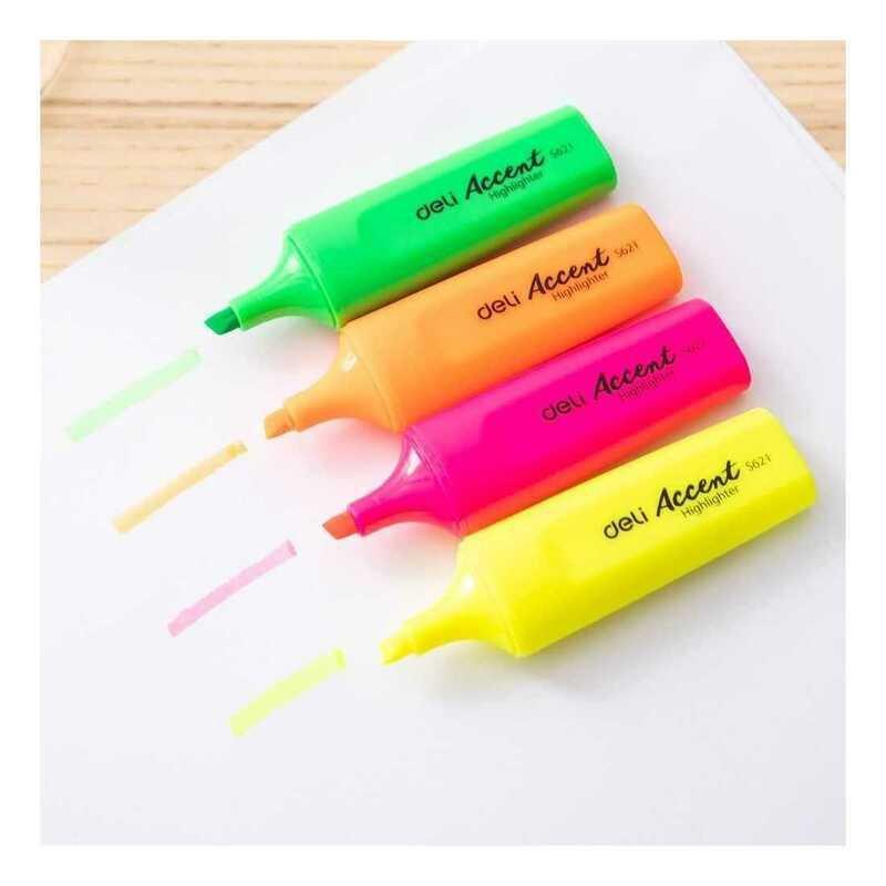 Deli Highlighter Chisel Tip 1-5 mm (Assortment - Includes 1), , large image number 2
