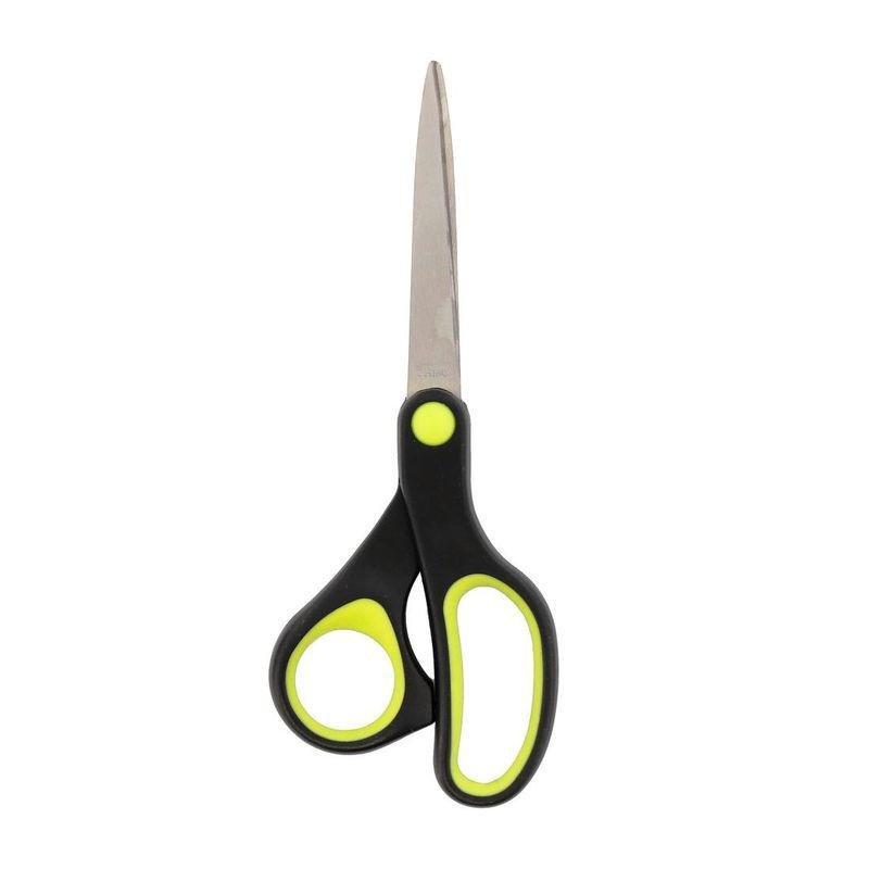Onyx & Green Scissors 6.75 Inches Pointed Tip with Antimicrobial Comfort Grip, , large image number 0