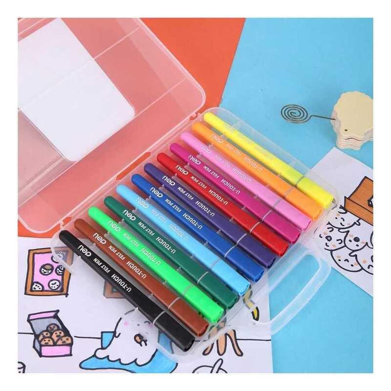 Deli Felt Pen 12 Colors, , large image number 2