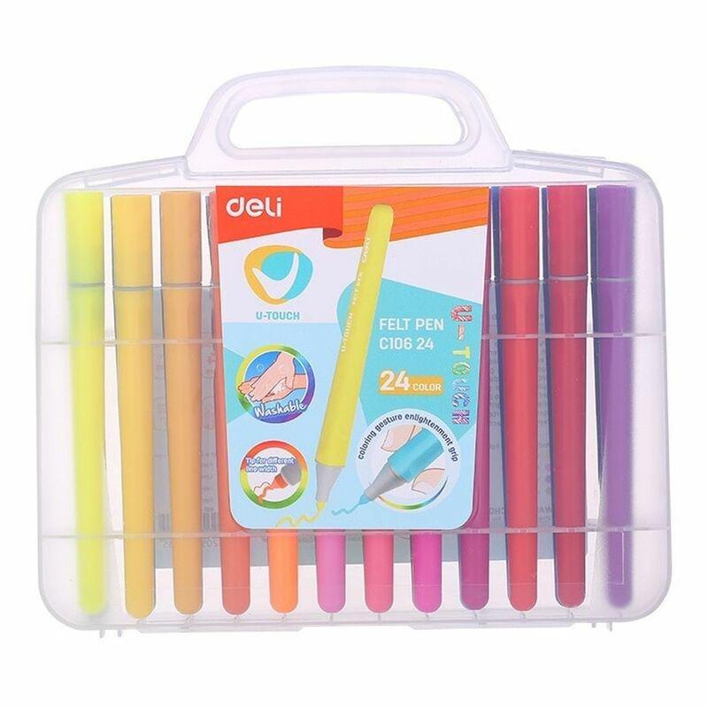 Deli Felt Pen 24 Colors (Assorted), , large image number 0