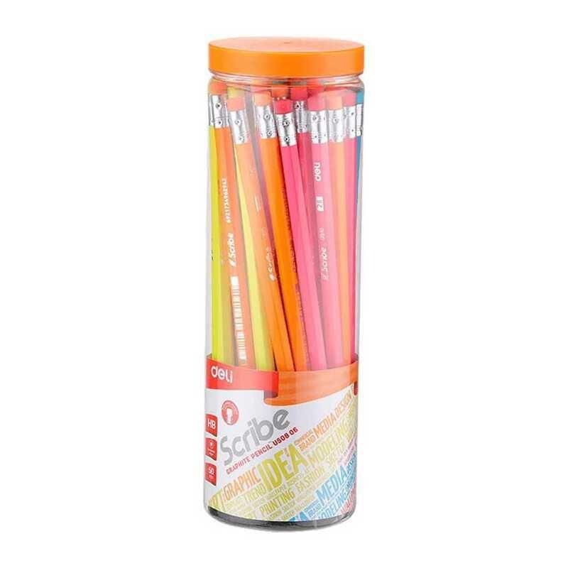 Deli Graphite Pencil HB with Eraser (50 Pack), , large image number 0