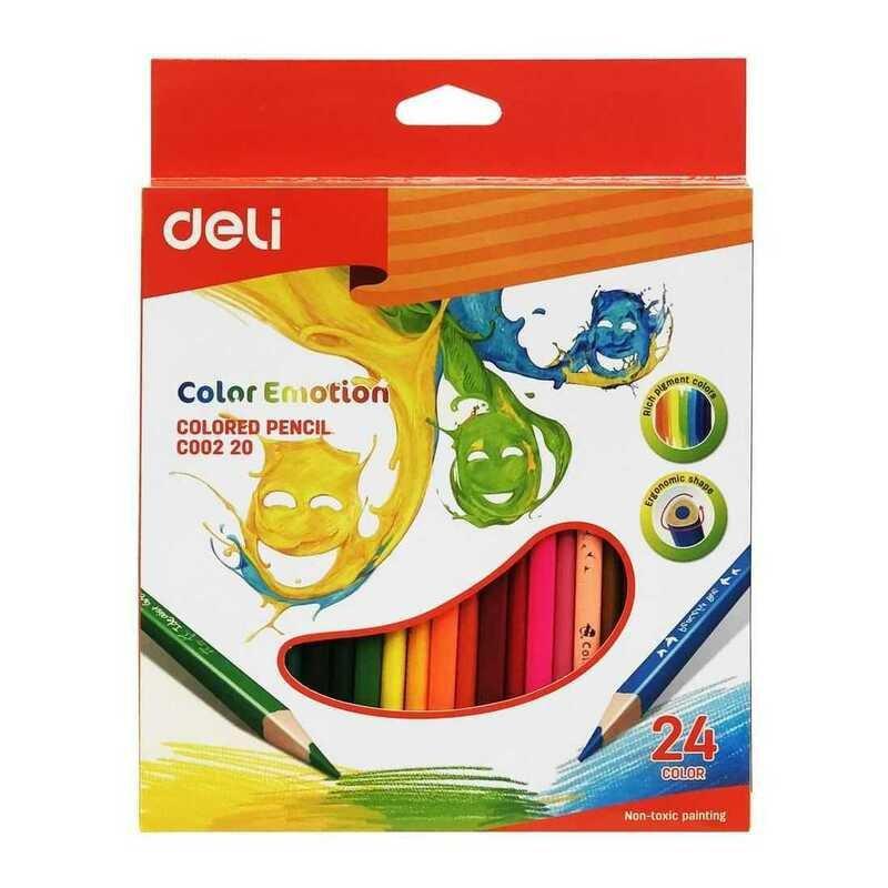 Deli Colored Pencils 24 Colors, , large image number 0