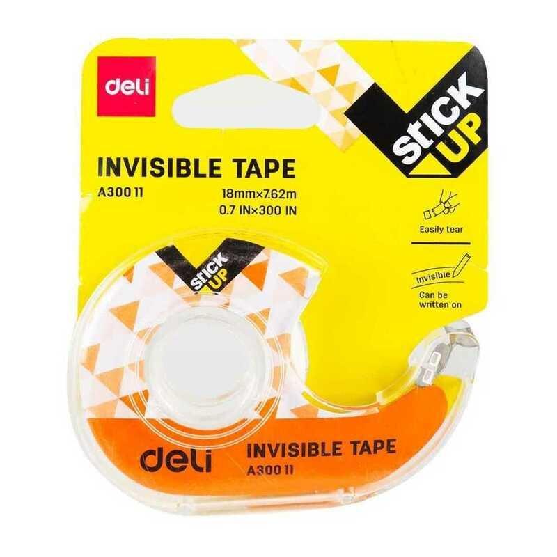 Deli Invisible Tape 0.7X300 with 1 Plastic Core, , large image number 0