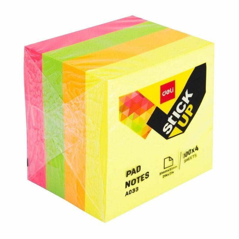 Deli Pad Notes 51mmx51mm 2X2 4X100 Sheets, , large image number 0