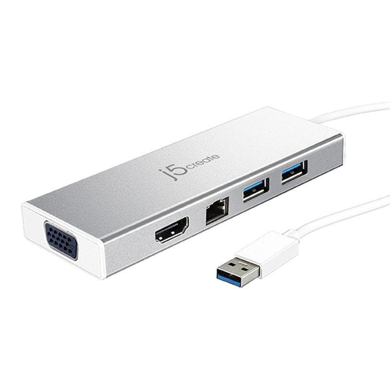 j5create USB 3.0 to VGA/HDMI/Ethernet/USB 3.1 Dock, , large image number 0