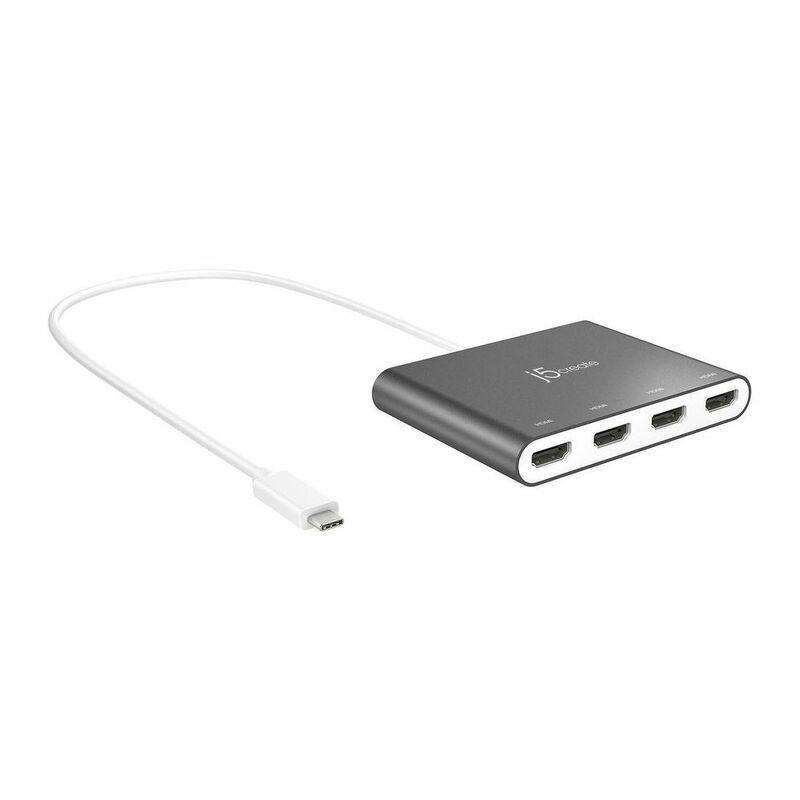 J5 USB-C To 4-Port HDMI Multi-Monitor Adapter, , large image number 0