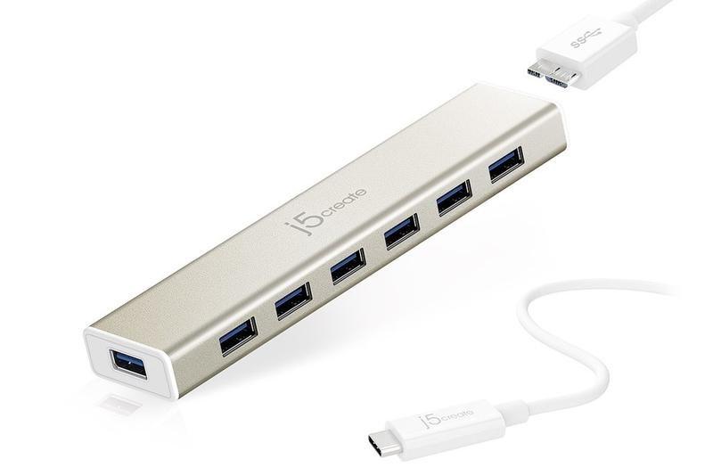 j5create USB Type-C 3.0 7-Port Hub, , large image number 0