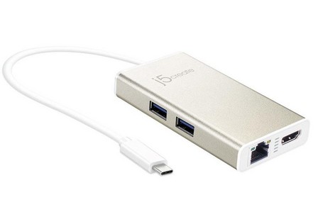 J5 CREATE - j5create USB-C to HDMI/Gigabit Ethernet/USB 3.0 Adapter