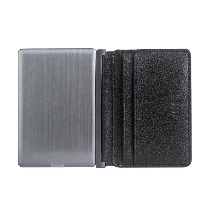 Ine Wallet & Charger Recycled Leather Black, , large image number 0