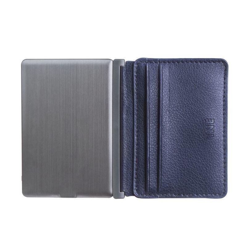 Ine Wallet & Charger Recycled Leather Blue, , large image number 0