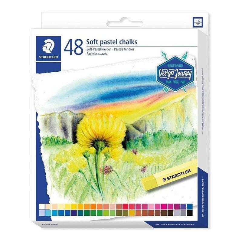 Staedtler Soft Pastel Chalks - Assorted Colours (Set Of 48), , medium