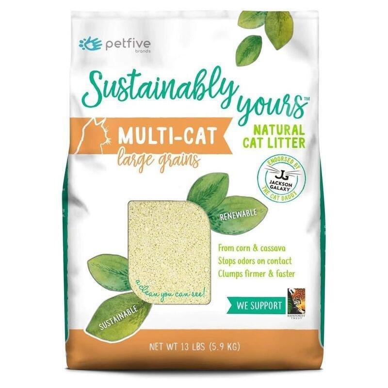 Sustainably Yours Natural Cat Litter Large Grains - 13Lb/6 Kgs, , large image number 0