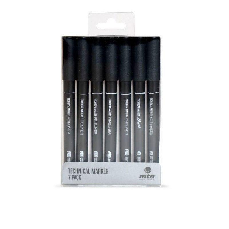 Montana Colors Technical Markers 0.1-1 mm (Pack of 7), , medium