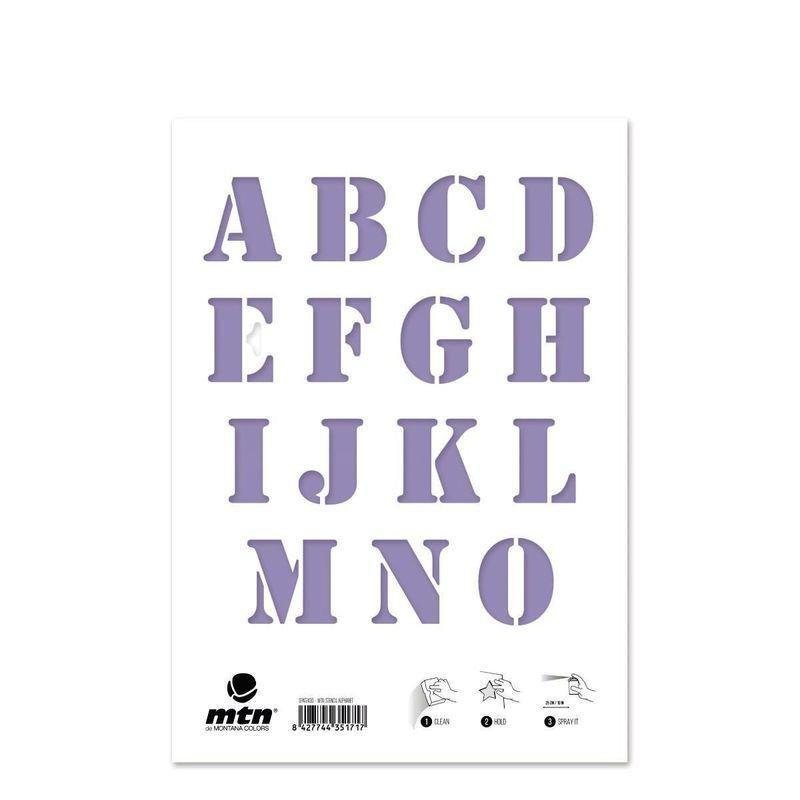 Montana Colors MTN Stencils Alphabet, , large image number 0