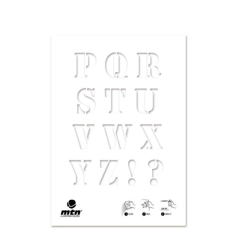 Montana Colors MTN Stencils Alphabet, , large image number 1