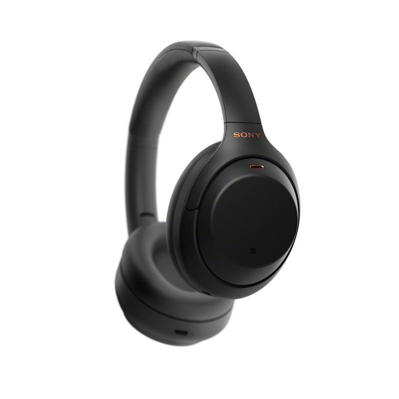 Sony WH-1000XM4 Black On-Ear Bluetooth Headphones with Noise Cancellation, , large image number 1