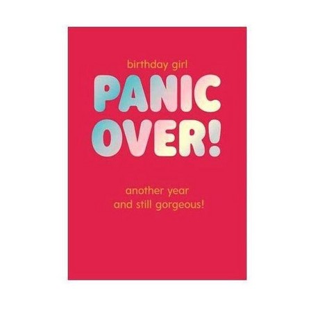 PIGMENT PRODUCTIONS - Fuzzy Duck Panic Over Birthday Girl Greeting Card