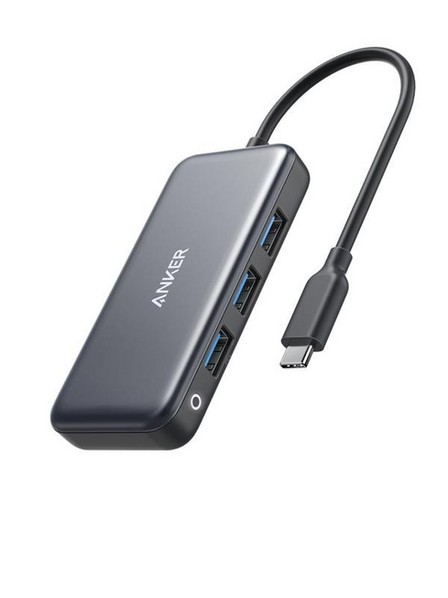 ANKER - Anker Premium 4-In-1 1C3A Gray USB-C Hub