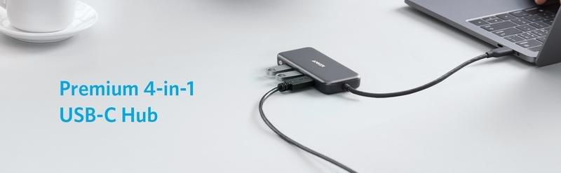 Anker Premium 4-In-1 1C3A Gray USB-C Hub, , large image number 4