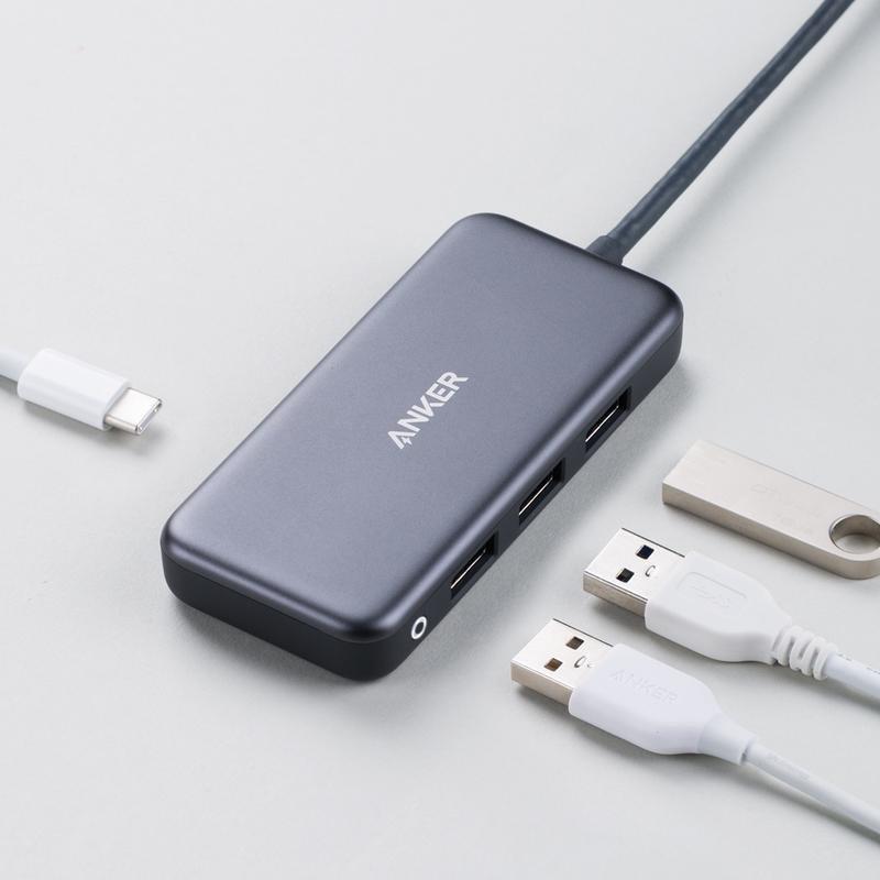 Anker Premium 4-In-1 1C3A Gray USB-C Hub, , large image number 5