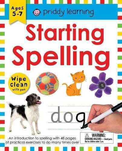 Wipe Clean Workbook Starting Spelling An Introduction to Spelling with 48 Pages of Practical Exercises to Do Many Times Over | Roger Priddy, , large image number 0