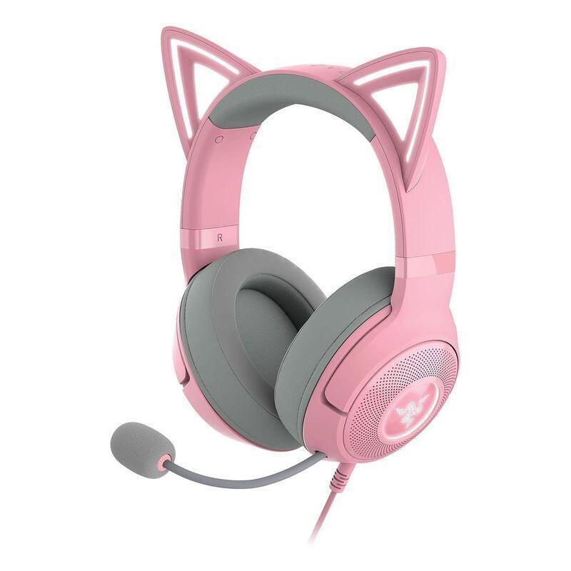 Razer Kraken Kitty V2 Wired RGB Headset with Kitty Ears - Quartz, , large image number 0