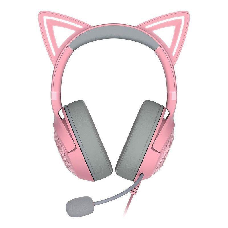 Razer Kraken Kitty V2 Wired RGB Headset with Kitty Ears - Quartz, , large image number 1