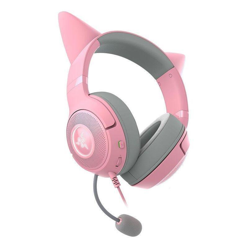 Razer Kraken Kitty V2 Wired RGB Headset with Kitty Ears - Quartz, , large image number 2