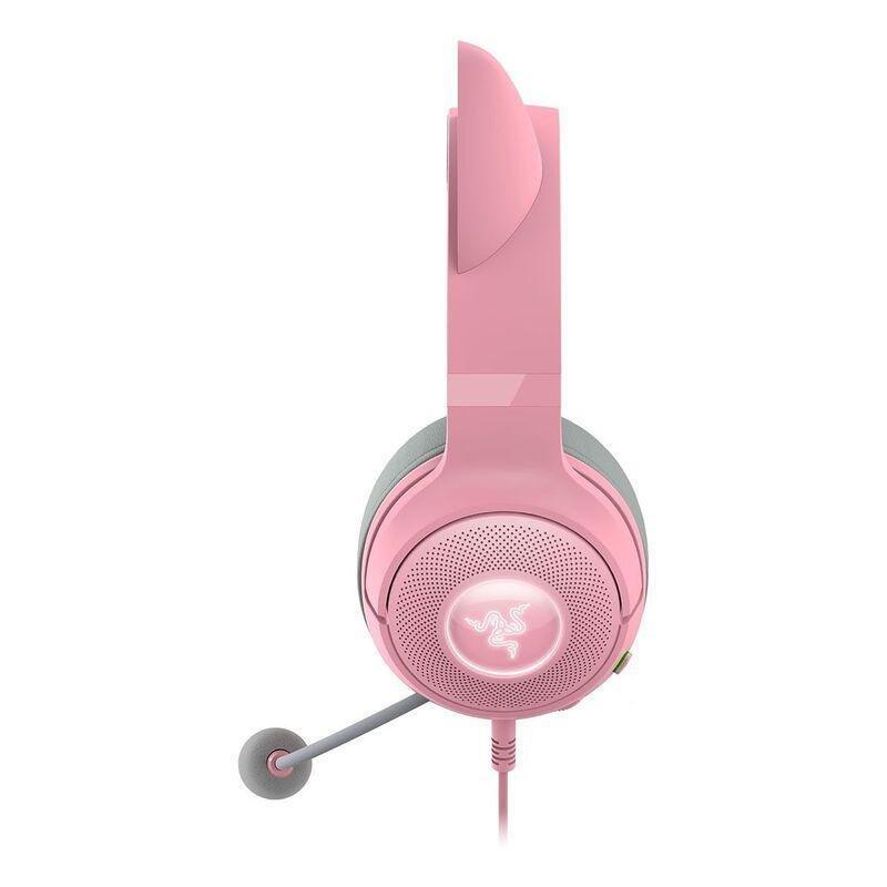 Razer Kraken Kitty V2 Wired RGB Headset with Kitty Ears - Quartz, , large image number 3
