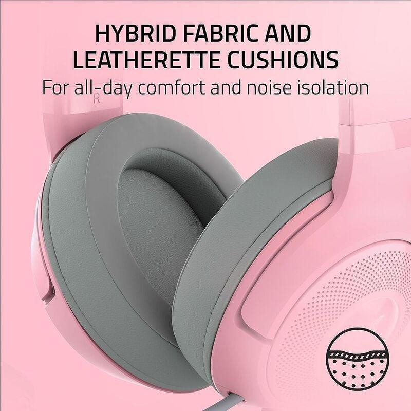 Razer Kraken Kitty V2 Wired RGB Headset with Kitty Ears - Quartz, , large image number 9