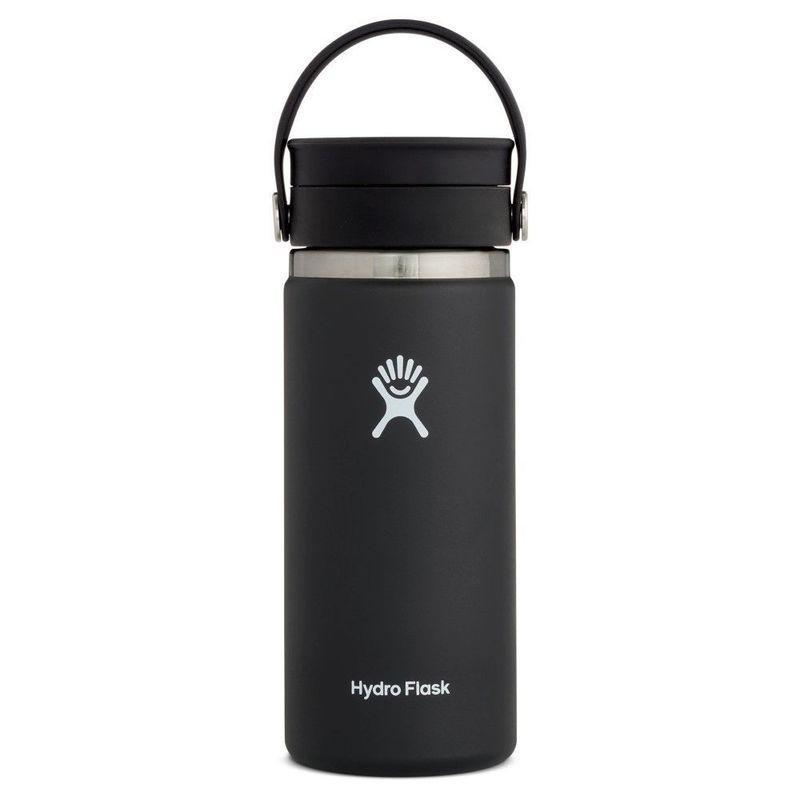 Hydro Flask Vacuum Coffee Flask Black Wide Mouth 470ml, , large image number 0